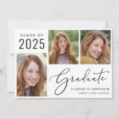 2025年のフォトスクリプト卒業発表のクラス 案内状 (正面)