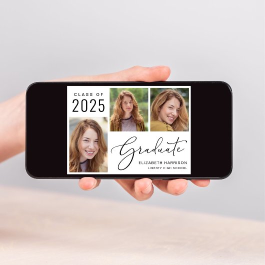 2025年のフォトスクリプト卒業発表のクラス 案内状