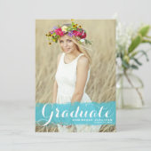 2025年のブルーウォーターカラークラス写真卒業 案内状 (スタンド正面)