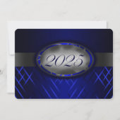 2025年のブルー&シルバークラスパーティー 招待状 (正面)