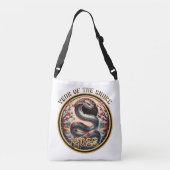 2025年のヘビの新中国の年ギフトアイディア クロスボディバッグ (裏面)