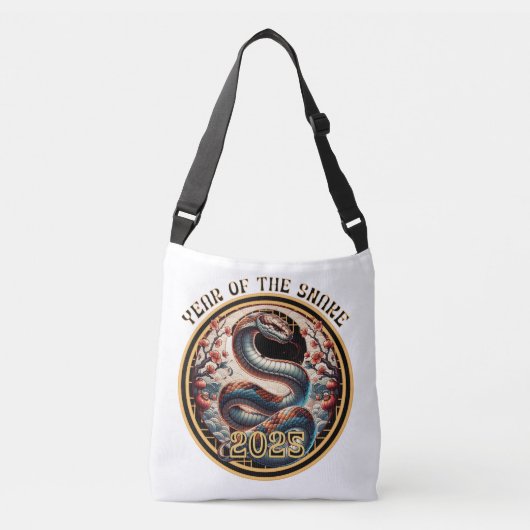 2025年のヘビの新中国の年ギフトアイディア クロスボディバッグ (正面)
