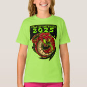 2025年のヘビの新中国の年ギフトアイディア Tシャツ (正面)