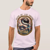 2025年のヘビの新中国の年ギフトアイディア Tシャツ (正面)
