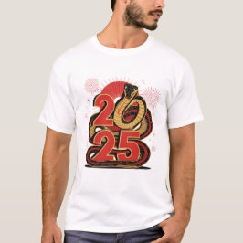 2025年のヘビ – 中国の新年 Tシャツ