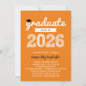 2025年のホワイトスケッチ大学院キャップクラスパーティー 招待状 (正面)