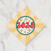 2025年のレトロなチョビー文字と星 フェイバータグ (正面)