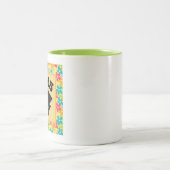 2025年のレトロな花のクラス ツートーンマグカップ (中央)