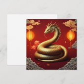 2025年の中国の新年　巳（へび）の年 シーズンカード (正面/裏面)