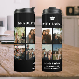 2025年の写真コラージュ卒業クラス8名 タンブラー