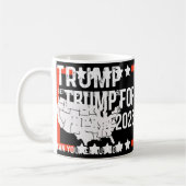 2025年の刑務所のトランプ コーヒーマグカップ (左)