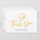 2025年の卒業キャップスクリプトクラス サンキューカード (正面)