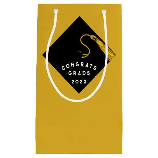 2025年の卒業クラスおめでとう小抱き枕 スモールペーパーバッグ (正面)