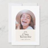 2025年の卒業クラスのカスタマイズエレガント可能 招待状 (正面)