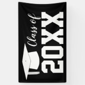 2025年の卒業クラスカスタムキャップ・タッセル 横断幕 (縦)