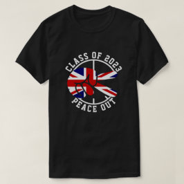 2025年の卒業クラスPeace Out UK卒業生 Tシャツ