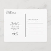 2025年の卒業写真のかわいいクラス ポストカード (裏面)