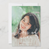 2025年の卒業写真のかわいいクラス 案内状 (正面)