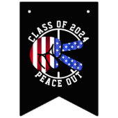 2025年の卒業生クラスPeace Outの卒業パーティー バンティングフラッグ (第3の旗)