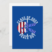2025年の卒業生クラスPeace Out Graduate Blue シーズンカード (正面/裏面)