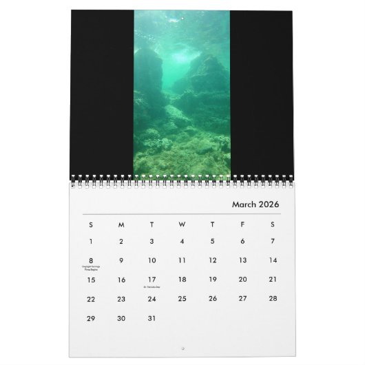 2025年の古代ウォーターズフォトエディション：遺跡&工芸品 カレンダー (3月 2026)