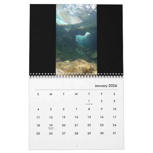 2025年の古代ウォーターズフォトエディション：遺跡&工芸品 カレンダー (1月 2026)