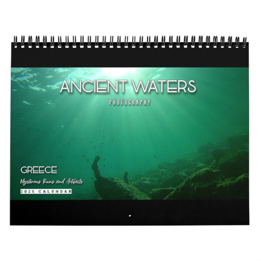 2025年の古代ウォーターズフォトエディション：遺跡&工芸品 カレンダー (カバー)