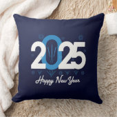 2025年の各詳細：新年の幸せな装飾用クッション クッション (ブランケット)