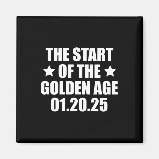 2025年の大統領就任式トランプ黄金時代 マグネット (正面)