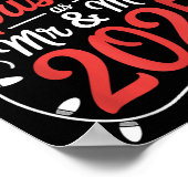 2025年の夫婦としての私たちの初めてのクリスマス結婚した ポスター (角)