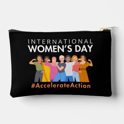 2025年の女性国際的デーのアクションを加速 アクセサリーポーチ (裏面)