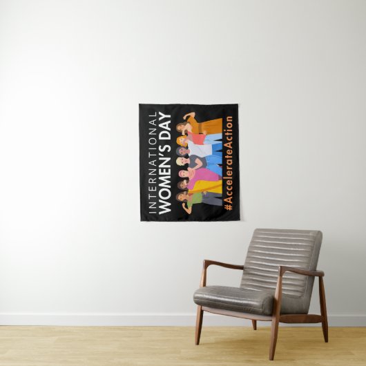2025年の女性国際的デーのアクションを加速 タペストリー (インサイチュ)