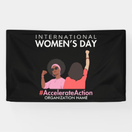 2025年の女性国際的デーのアクションを加速 横断幕