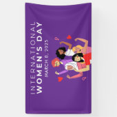 2025年の女性国際的デーのアクションを加速 横断幕 (縦)