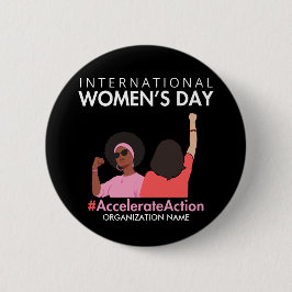 2025年の女性国際的デーのアクションを加速 缶バッジ