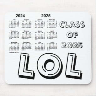 2025年の学年カレンダーのクラスby Janz White マウスパッド