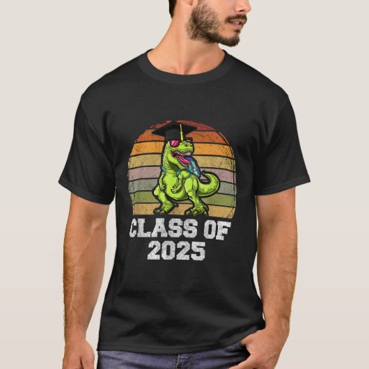 2025年の少年のための恐竜のシャツのCl, Dino 2025グラード Tシャツ (正面)