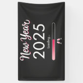 2025年の年末年始クリスマス 横断幕 (縦)