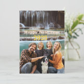 2025年の年賀状2025年の家族写真 招待状 (スタンド正面)