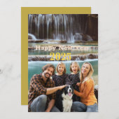 2025年の年賀状2025年の家族写真 招待状 (正面/裏面)