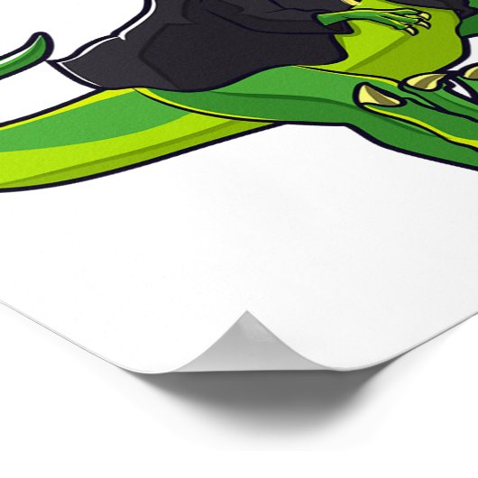 2025年の恐竜Tおもしろいレックス卒業式Cl ポスター (角)