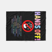 2025年の抗議活動に抵抗する フリースブランケット (正面(横))