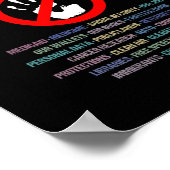 2025年の抗議活動に抵抗する ポスター (角)