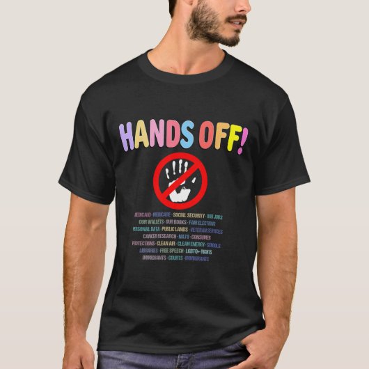 2025年の抗議活動に抵抗する Tシャツ (正面)