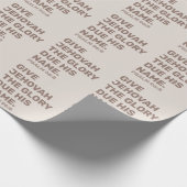 2025年の文字ギフト – Psalm 96:8 | JW ラッピングペーパー (角)