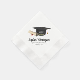 2025年の斜角卒業ナプキンクラス 縁ありカクテルナプキン