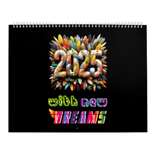 2025年の新しい夢 カレンダー (カバー)