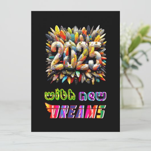 2025年の新しい夢 カード (スタンド正面)