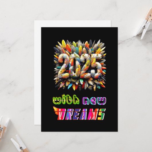 2025年の新しい夢 カード (正面/裏面インサイチュ)