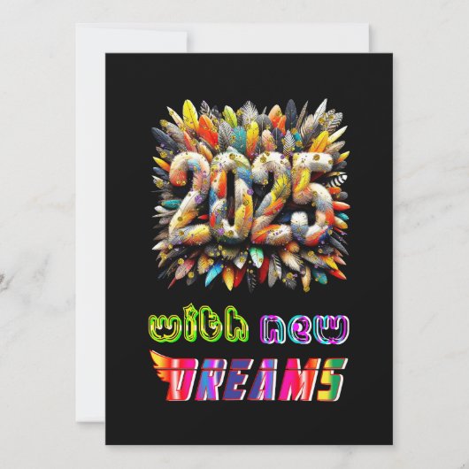 2025年の新しい夢 カード (正面)